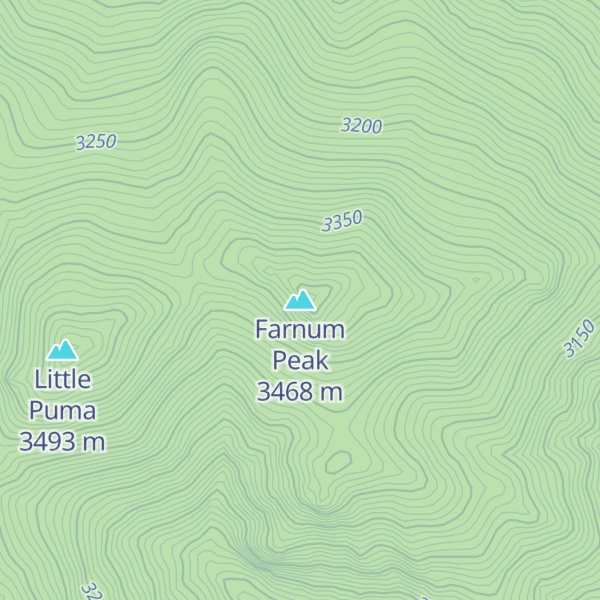 Map of Farnum Peak
