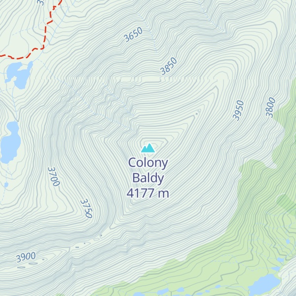Map of Colony Baldy
