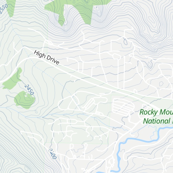 Map of Beaver Meadows Visitors Center