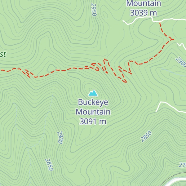 Map of Buckeye Mountain