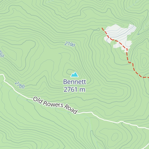 Map of Bennett