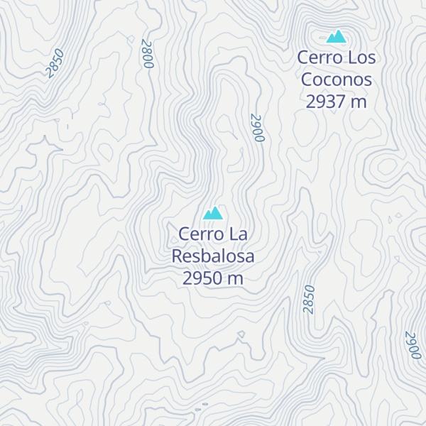 Map of Cerro La Resbalosa