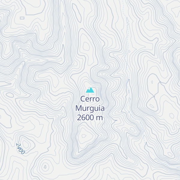 Map of Cerro Murguia