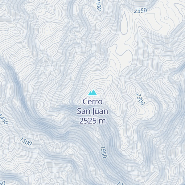 Map of Cerro San Juan