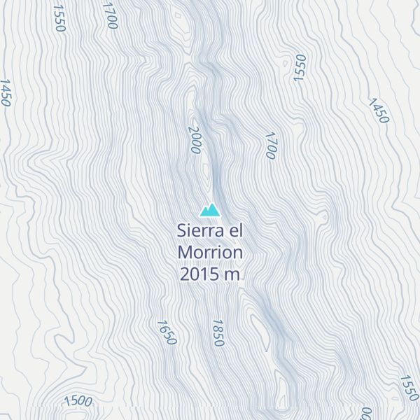 Map of Sierra el Morrion