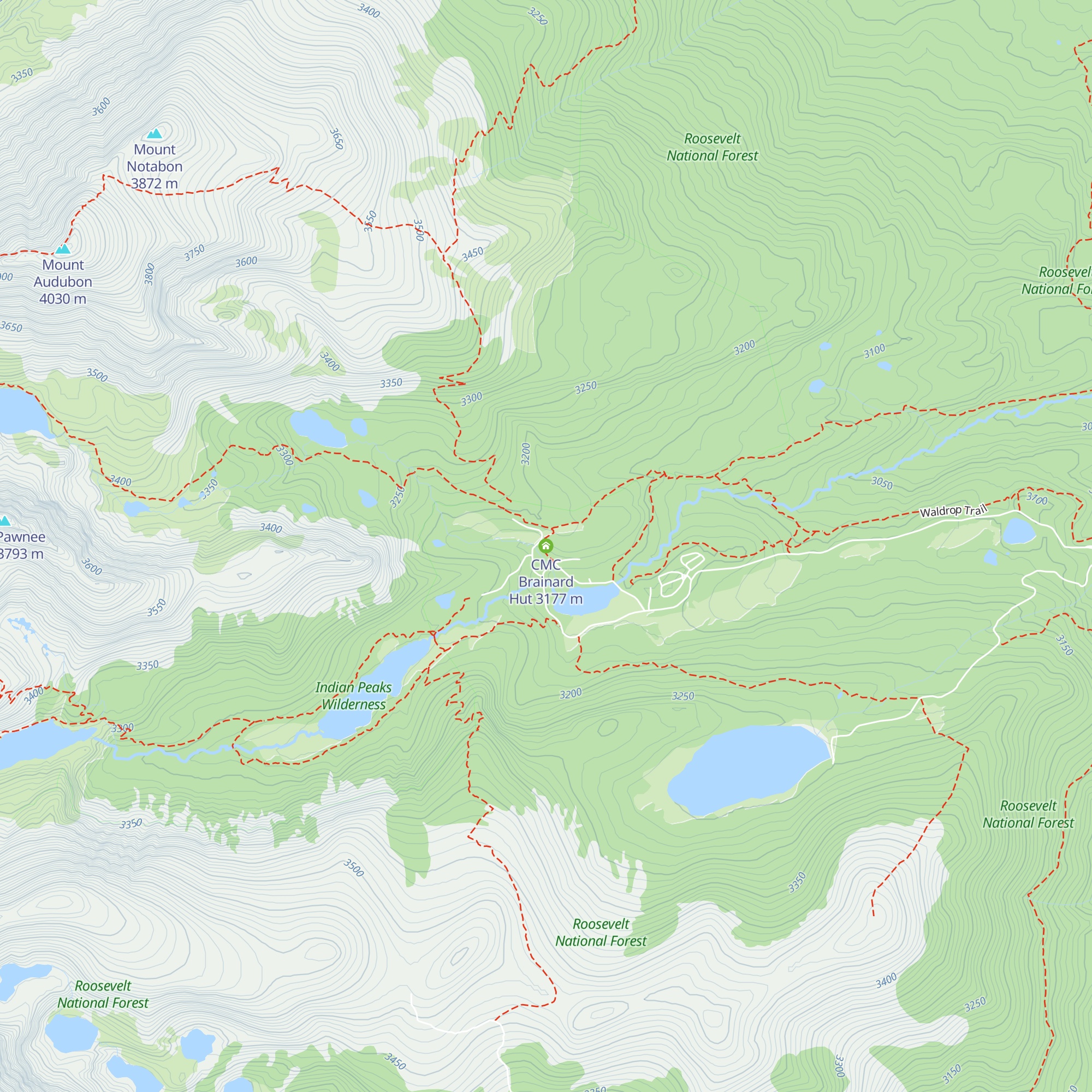 CMC Brainard Hut map