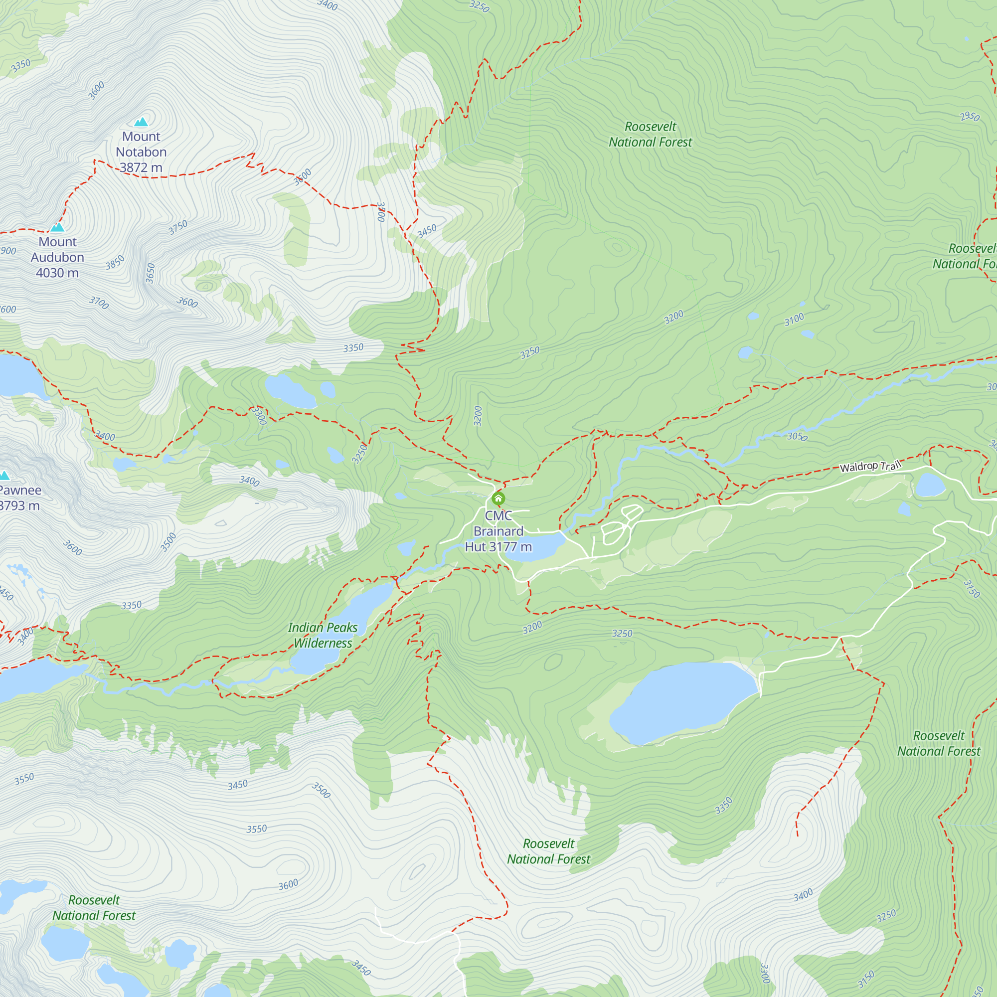 CMC Brainard Hut map
