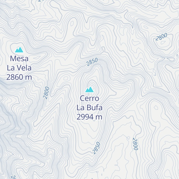 Map of Cerro La Bufa
