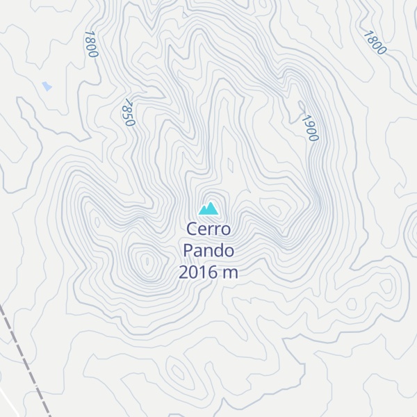 Map of Cerro Pando