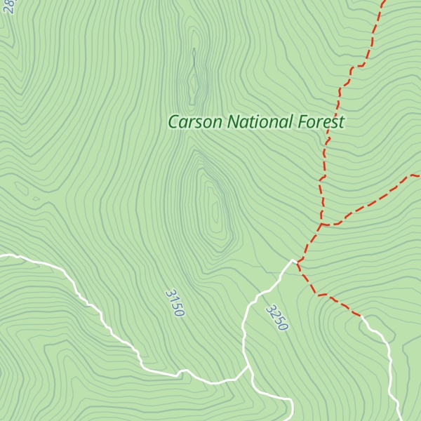 Map of Peñascoso Mountain
