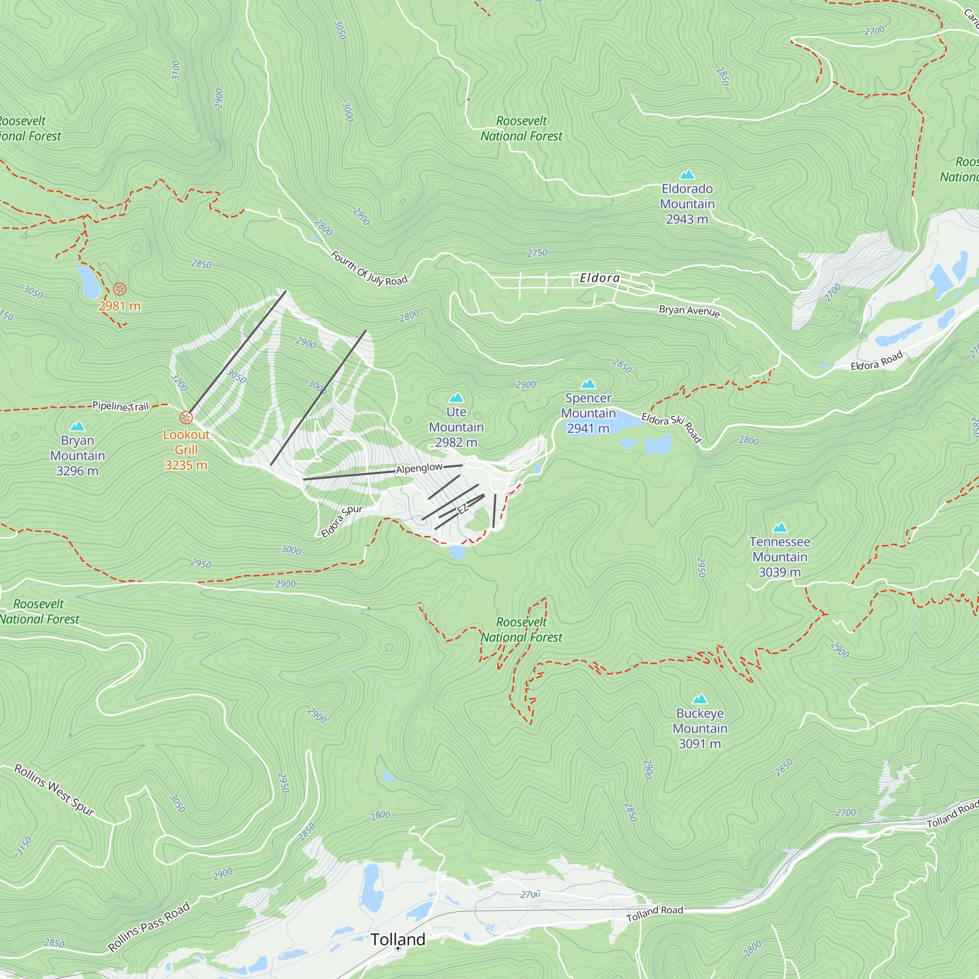 Caribou Lodge map