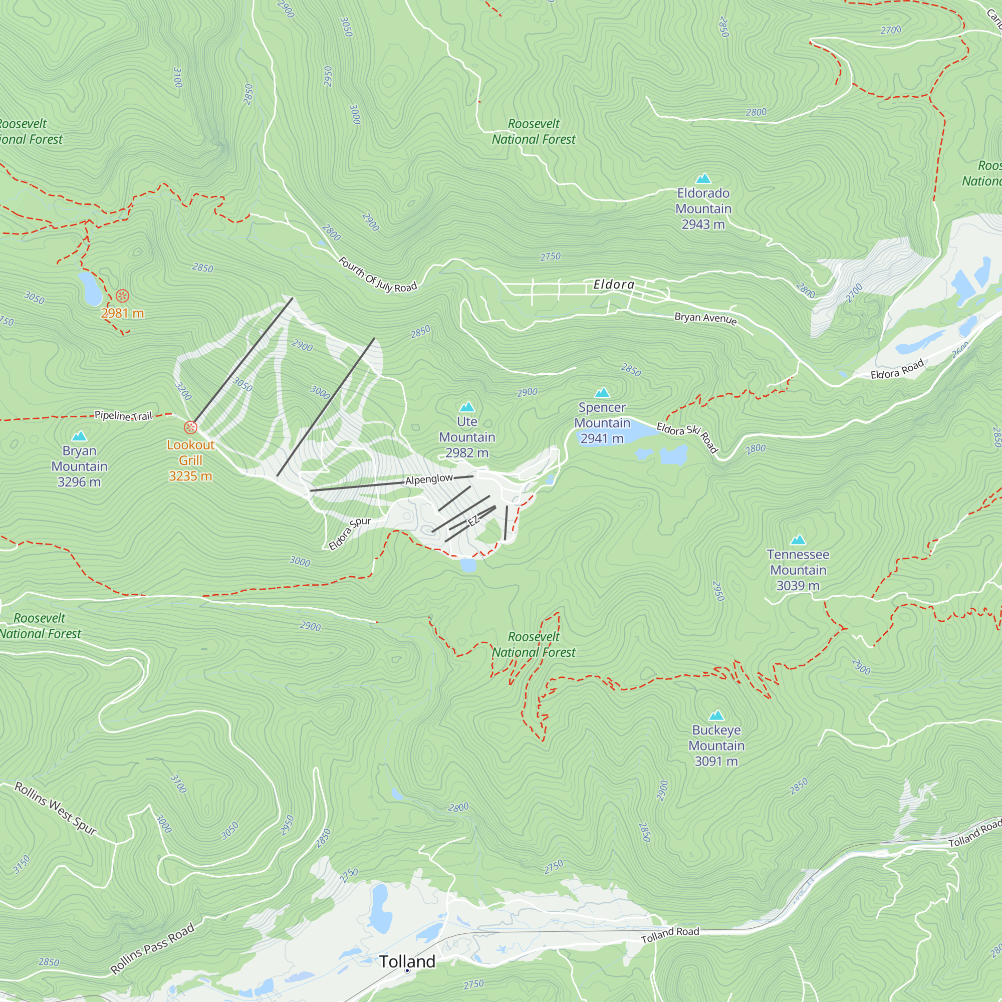 Caribou Lodge map