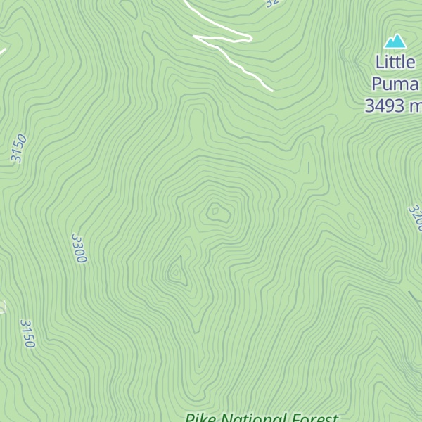 Map of Puma Peak