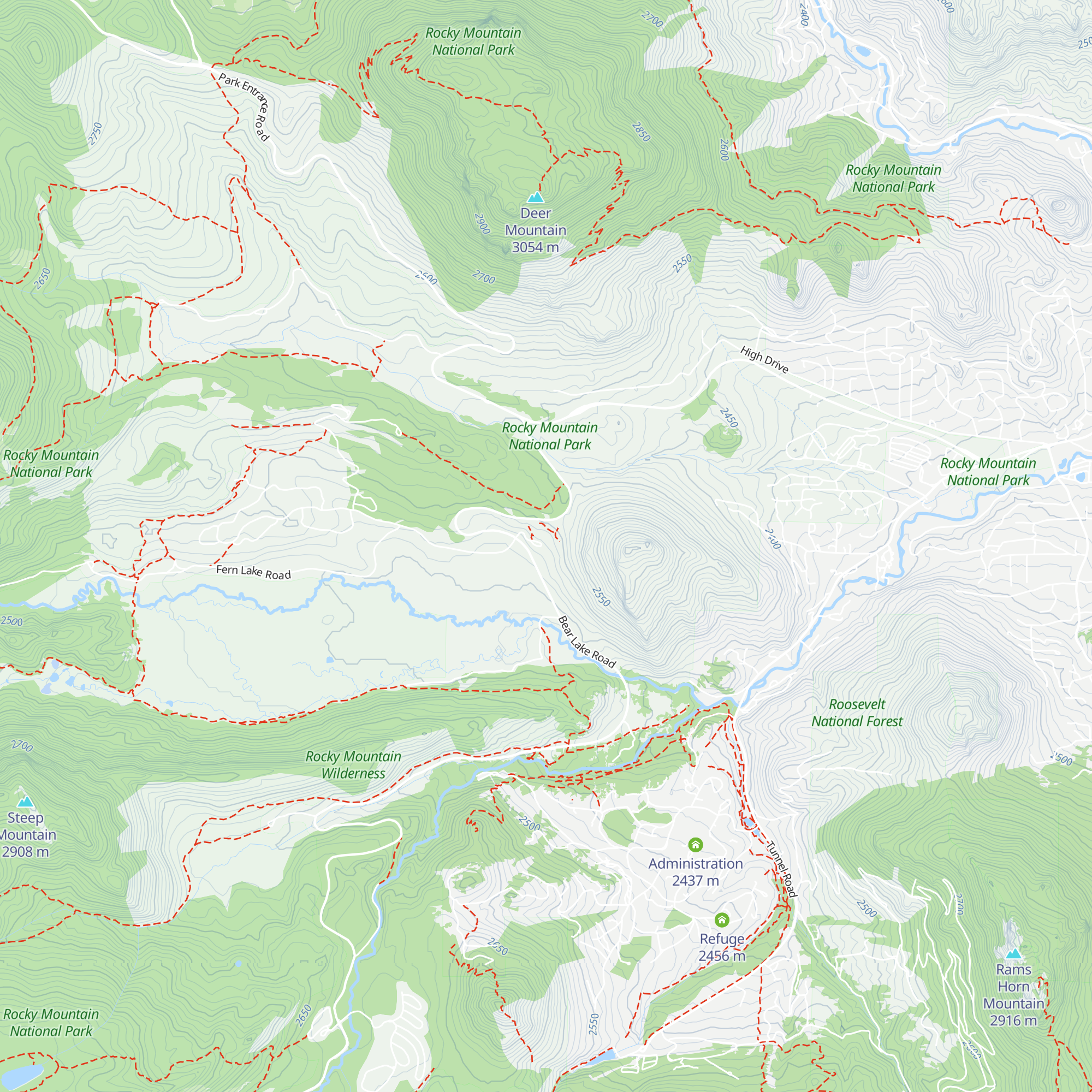 Moraine Park Discovery Center map