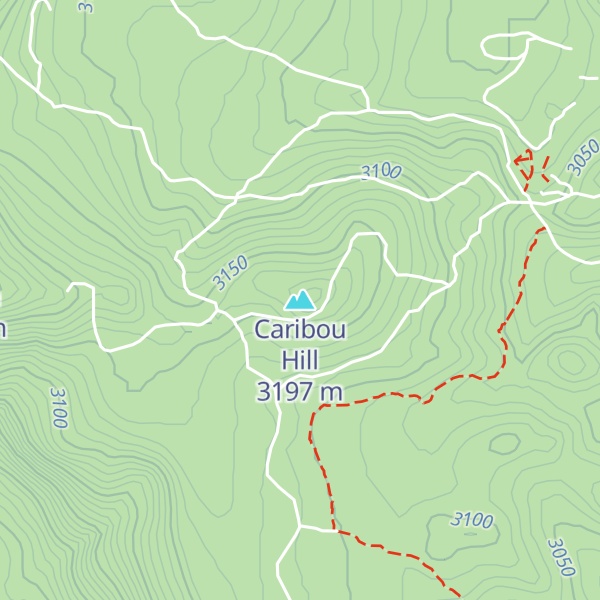 Map of Caribou Hill