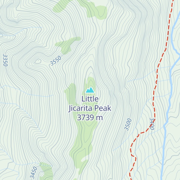 Map of Little Jicarita Peak