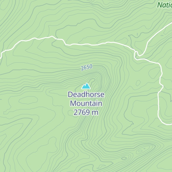 Map of Deadhorse Mountain