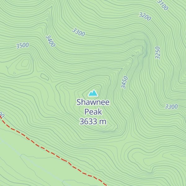 Map of Shawnee Peak