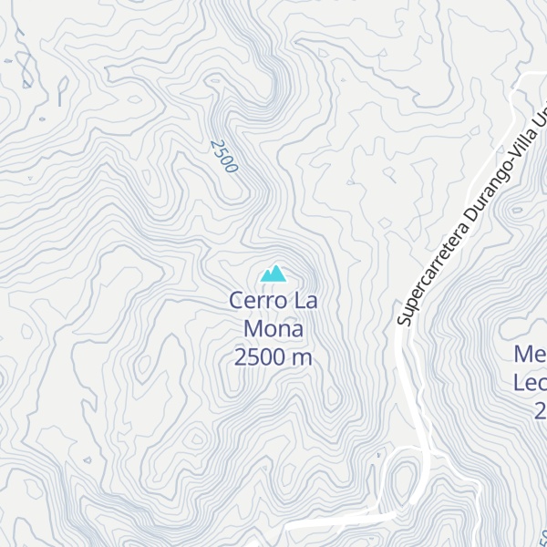 Map of Cerro La Mona