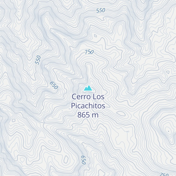 Map of Cerro Los Picachitos