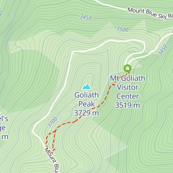 Map of Goliath Peak