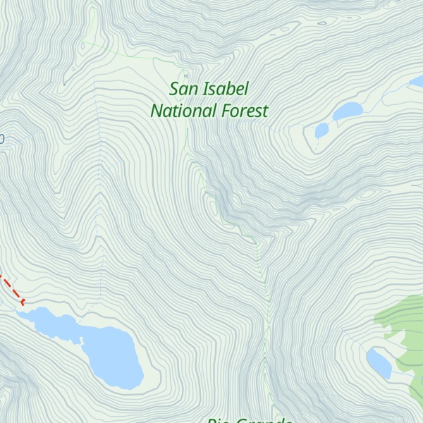 Map of Fluted Peak