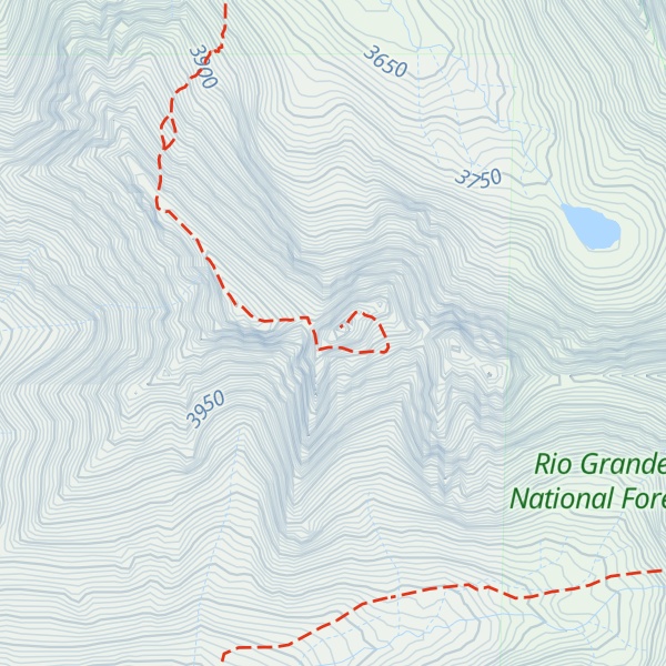 Map of Kit Carson Mountain