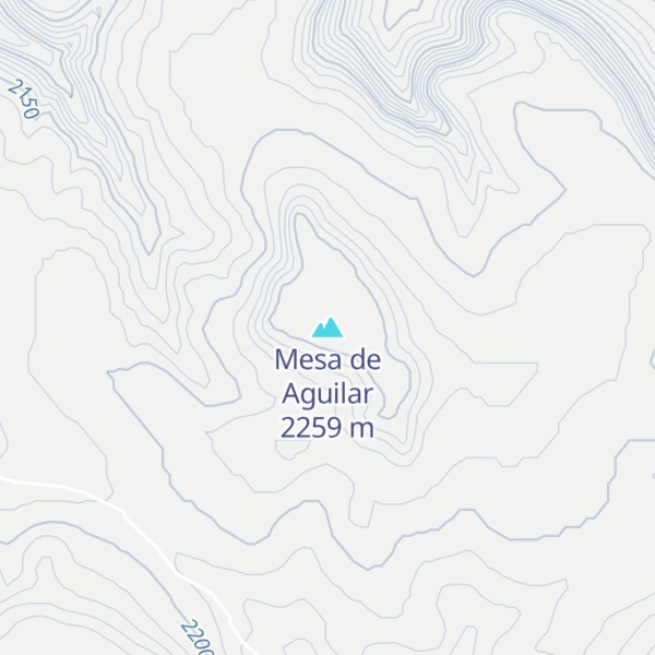 Map of Mesa de Aguilar