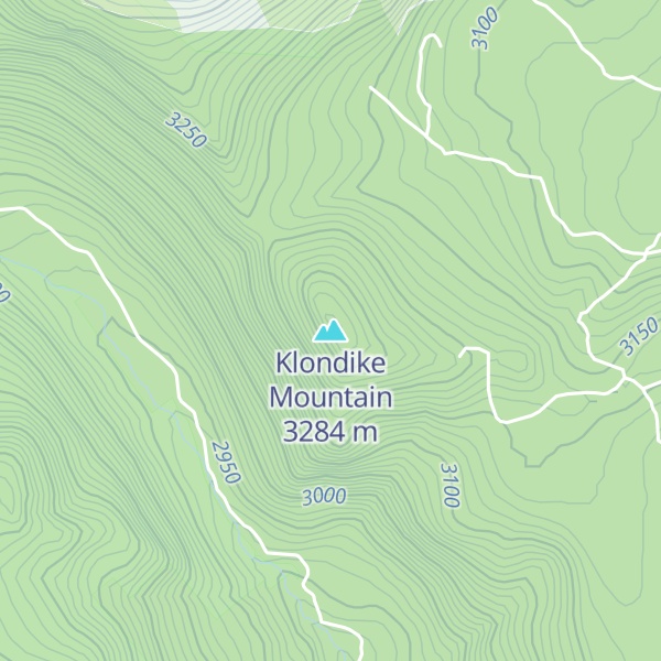 Map of Klondike Mountain
