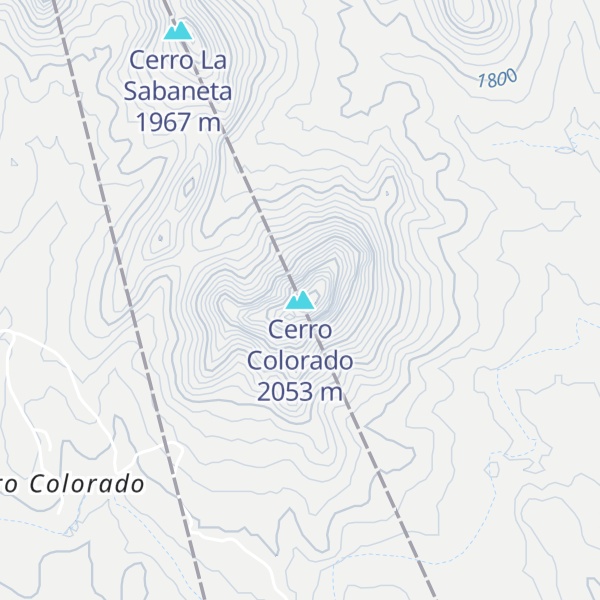 Map of Cerro Colorado
