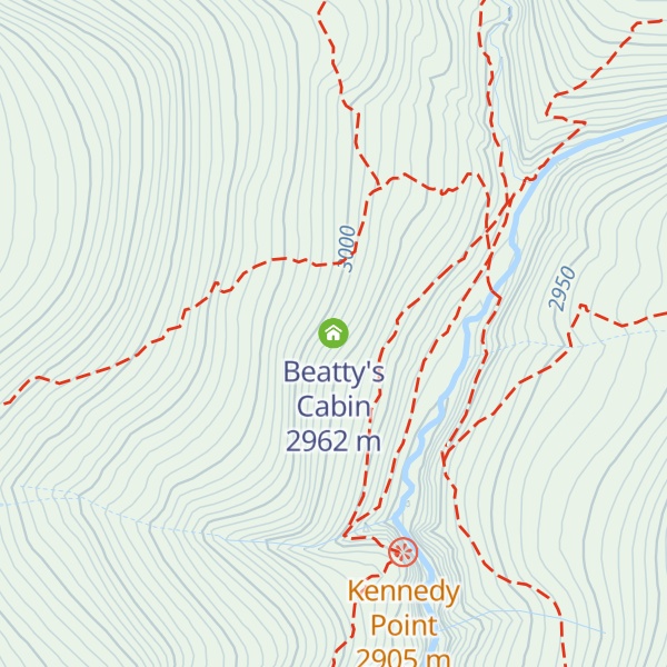 Map of Beatty's Cabin