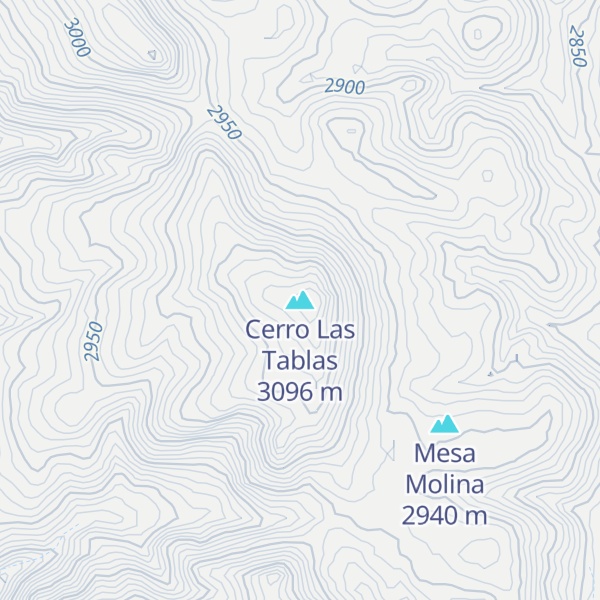 Map of Cerro Las Tablas