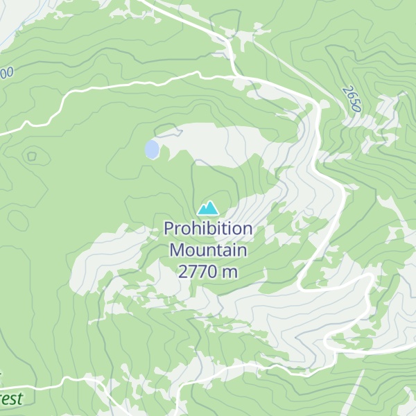 Map of Prohibition Mountain