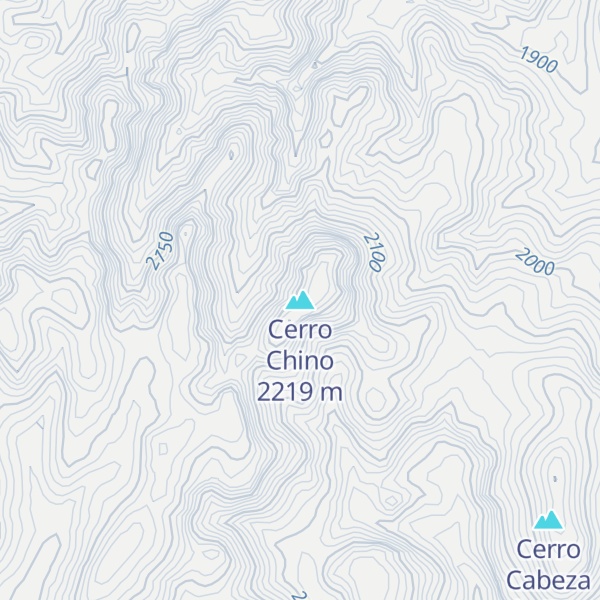 Map of Cerro Chino