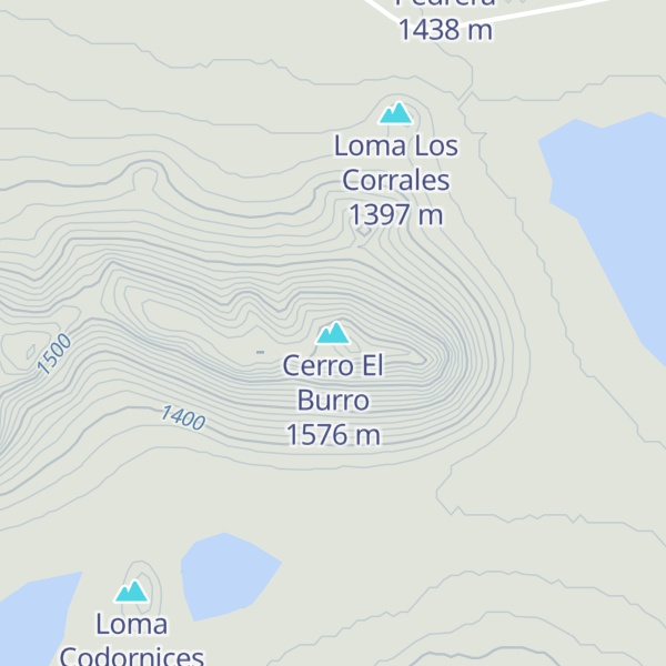 Map of Cerro El Burro
