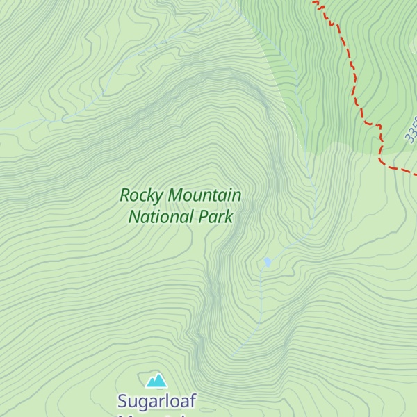 Map of Ramsey Peak