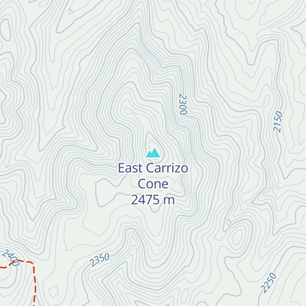 Map of East Carrizo Cone