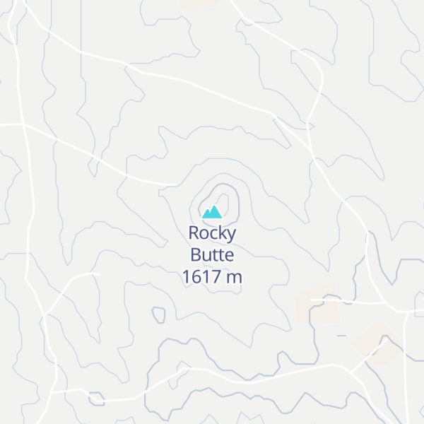 Map of Rocky Butte