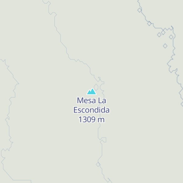 Map of Mesa La Escondida