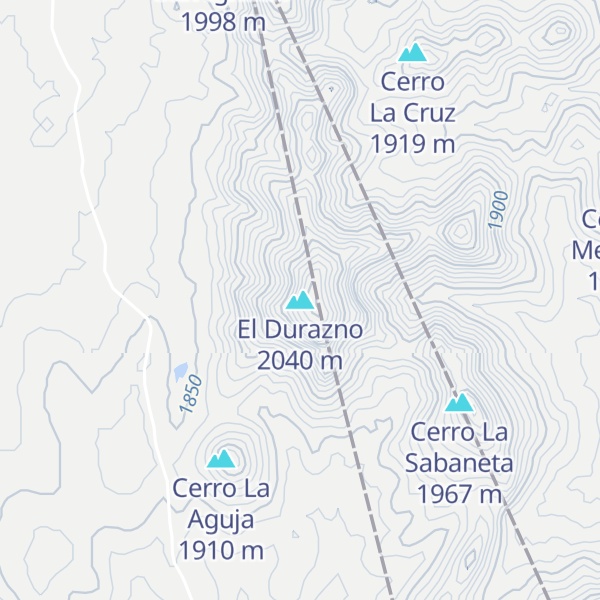 Map of El Durazno