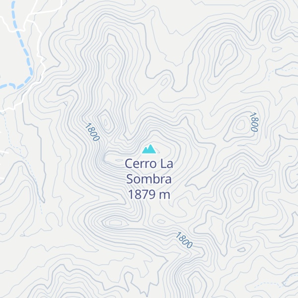 Map of Cerro La Sombra