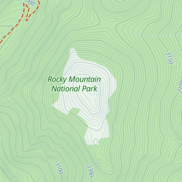Map of Bighorn Mountain