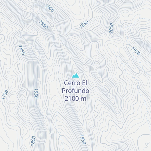 Map of Cerro El Profundo