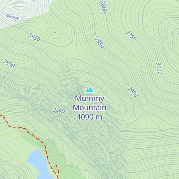Map of Mummy Mountain