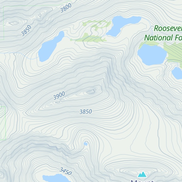 Map of Kiowa Peak