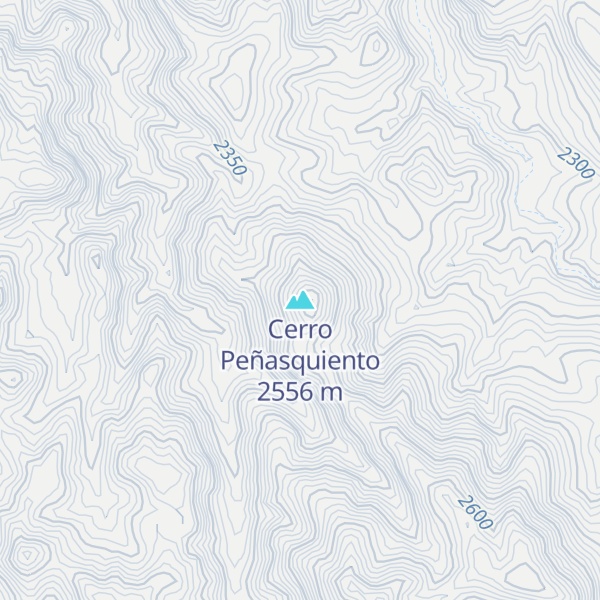 Map of Cerro Peñasquiento