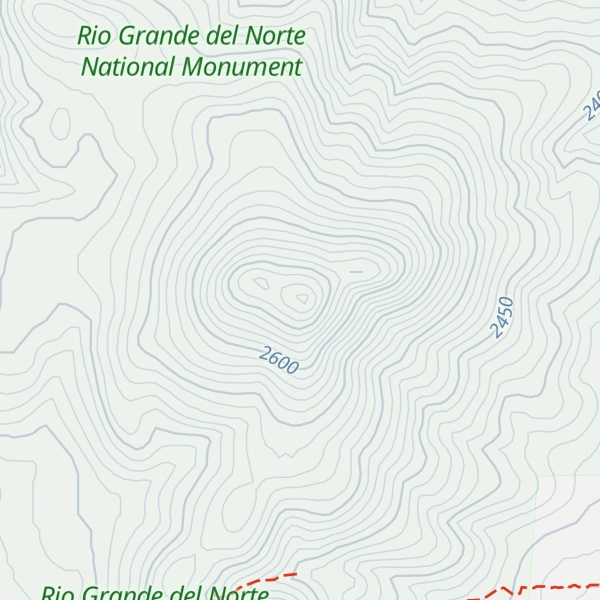Map of Guadalupe Mountain
