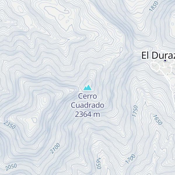 Map of Cerro Cuadrado