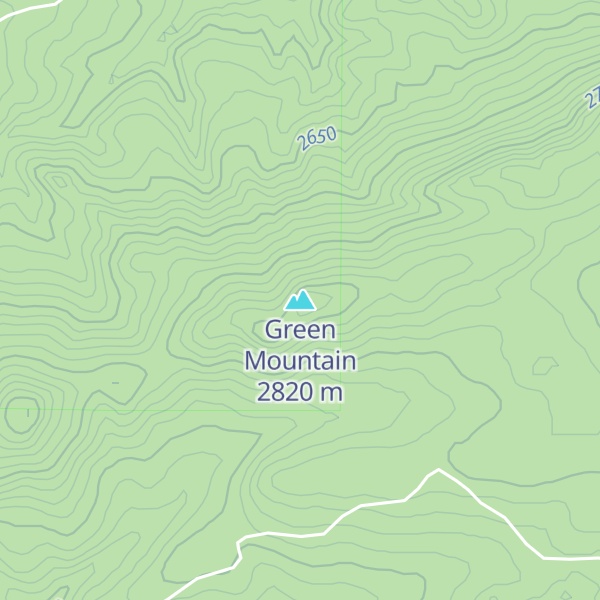 Map of Green Mountain