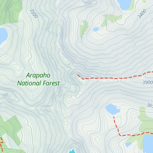 Map of Paiute Peak